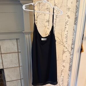 Babaton Black Silk Slip Cami